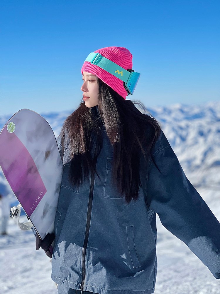 QSKPI CASH COWBOY WATER PROTECTION 2024 NEW SKI SUIT FULL DOUBLE-BOARD MAN AND WOMAN VELVET