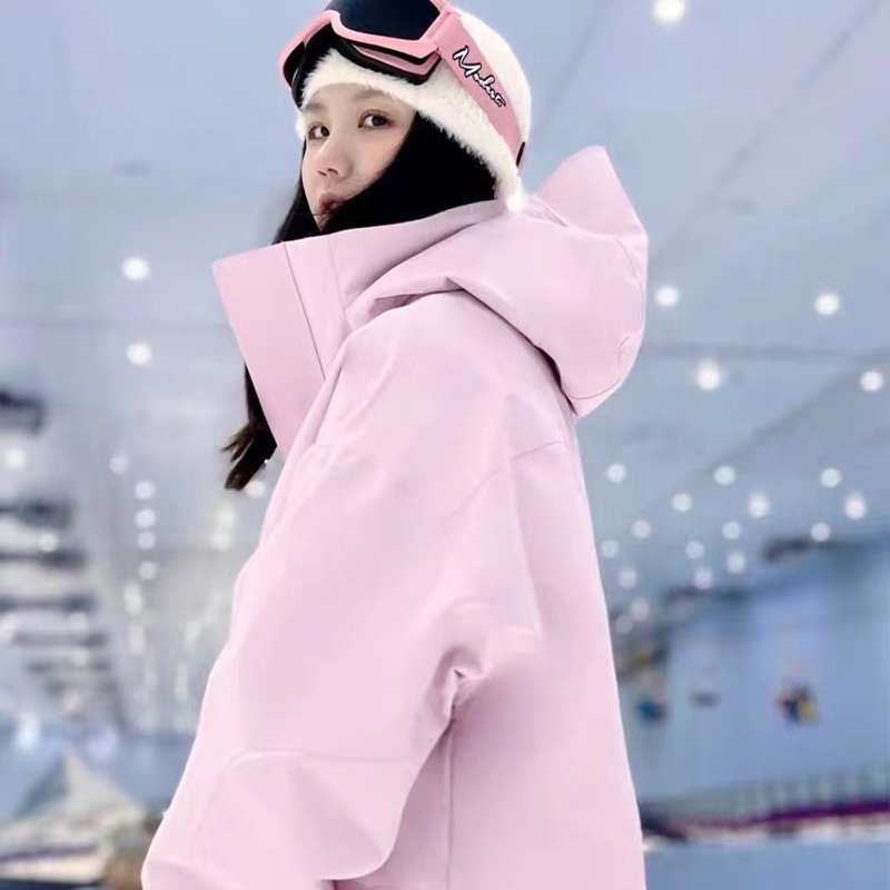 Long white hill skis, nis snow, professional ski suits, BC35