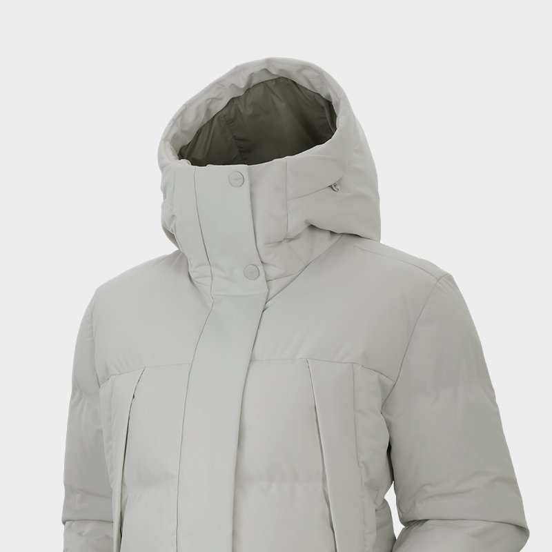 Fowl suit long, 700 velvet-proof, outdoor sports ski girl