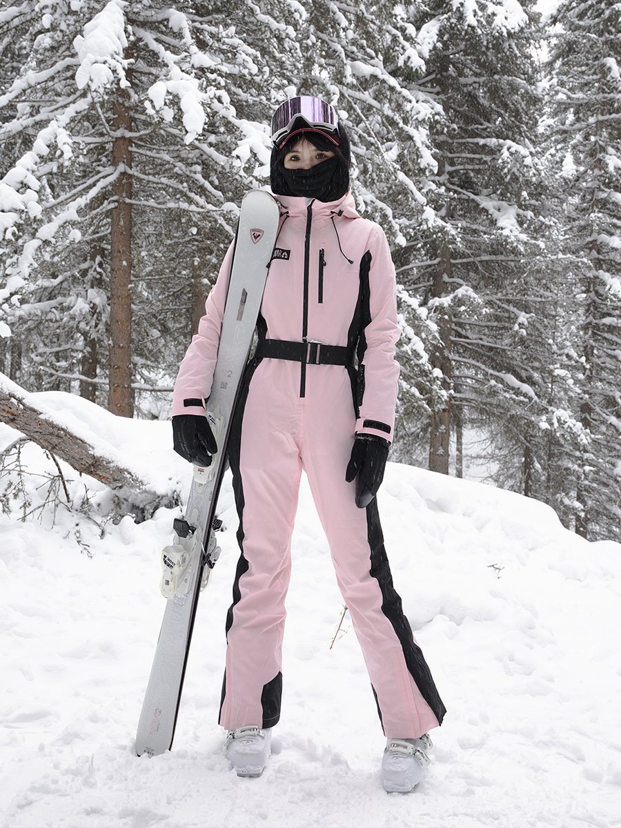 2024 new skating suit for women during the winter with skinny skating suit double-skinned skiing equipment