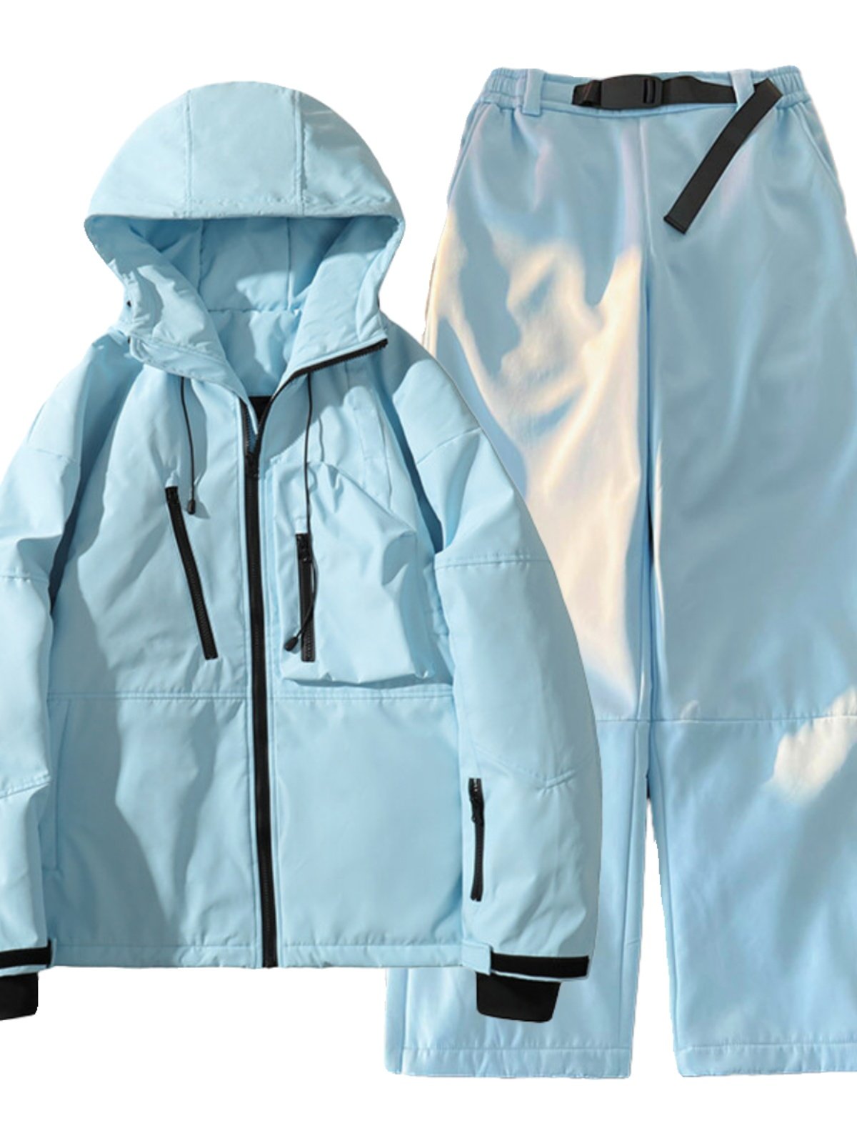 Two-skinned, windproof, waterproof outdoors with cotton and thick ski pants
