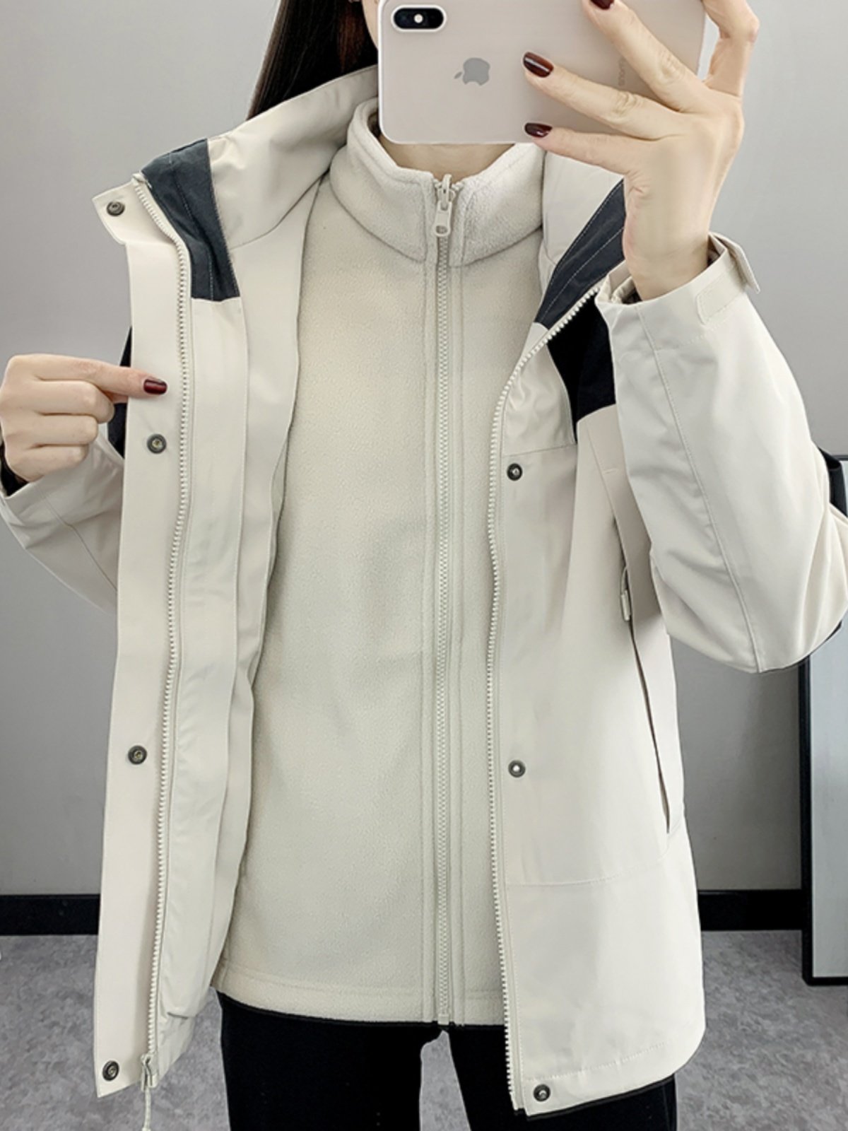 Panther's high-grade assault suit with a new winter and a warm wind and waterproof ski coat