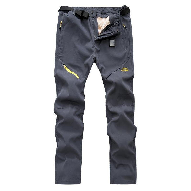 Outdoor velvet can unpants men and women with water and lambs for winter