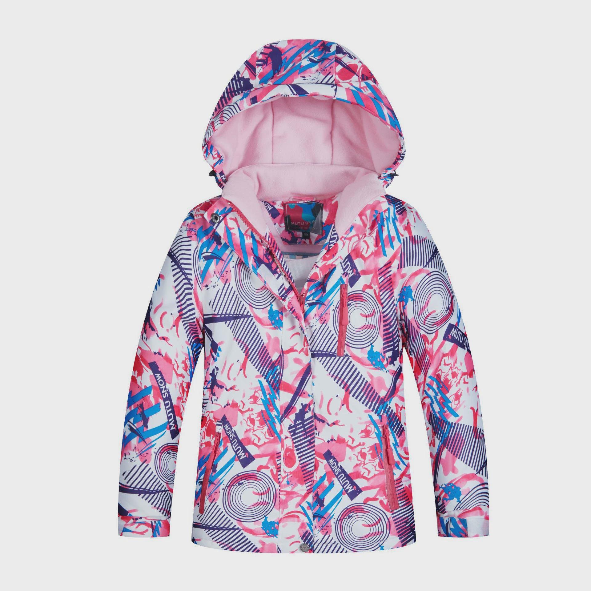 New skiing suit for boys and girls, waterproof and warm outdoors of the water and heating movement, double-boarding for the autumn and winter
