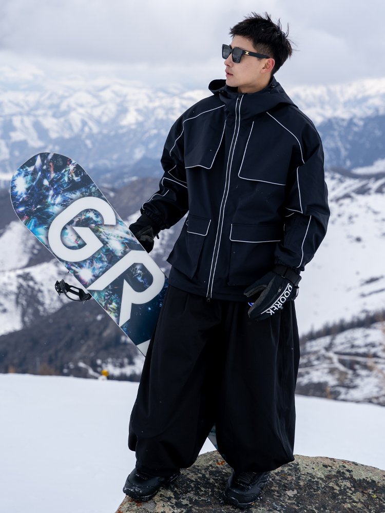 ONE-ON-ONE SKI SUIT, A NEW WATERPROOF 3L SPECIALTY, WINDPROOF AND A NICE COUPLE'S PARATROOPER SUIT