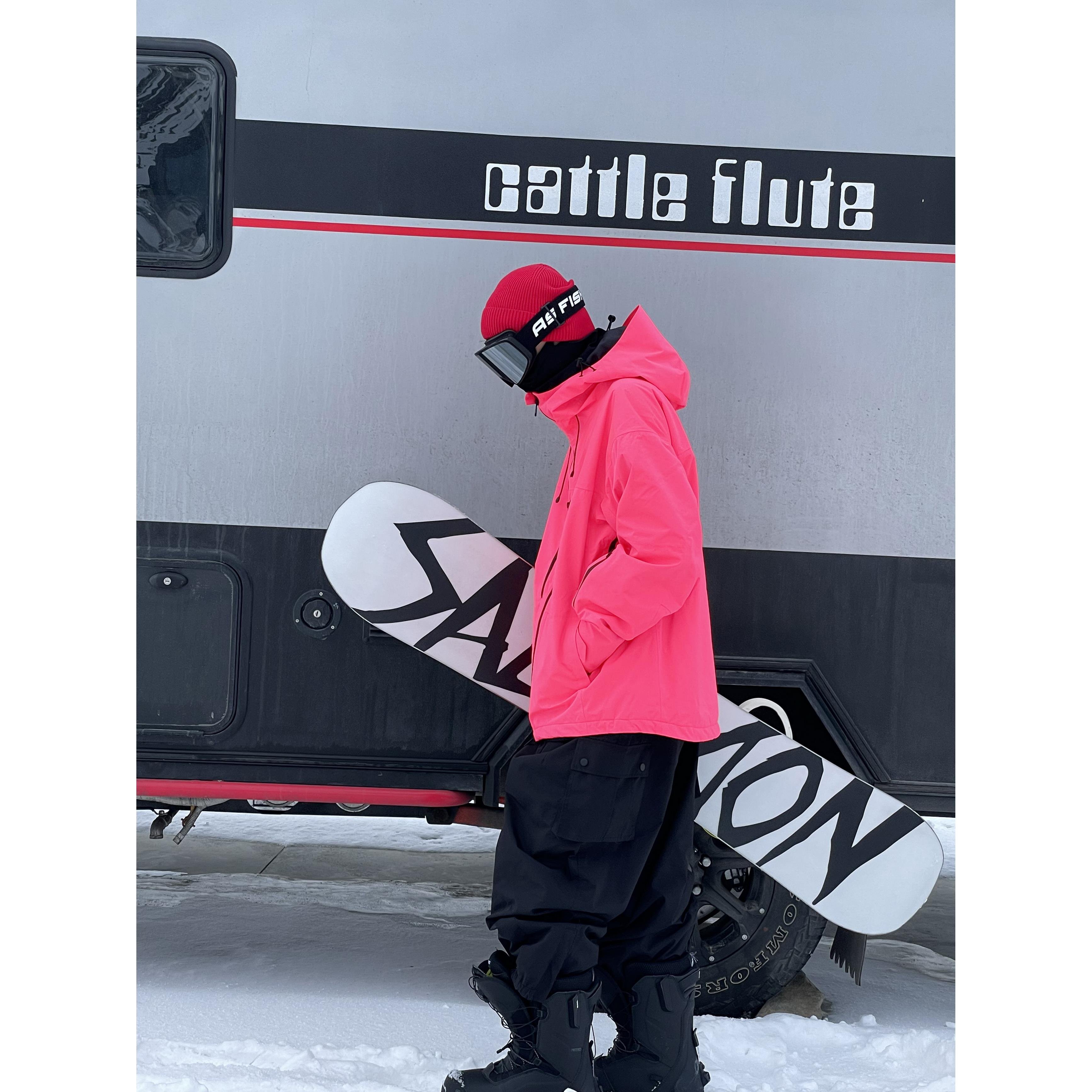 snow nosiner pink and velvet-proof, wind-resistant ski coats with full pressure oversize ski suit