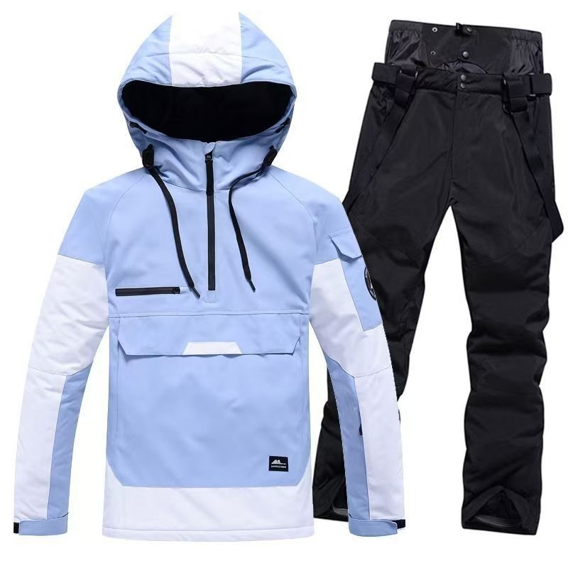 Two-story, wind-proof, water-proof, outdoors, and thick ski pants for women and men