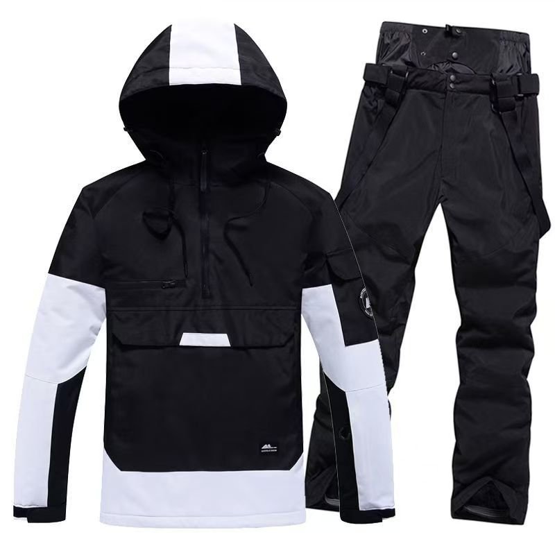 Two-story, wind-proof, water-proof, outdoors, and thick ski pants for women and men