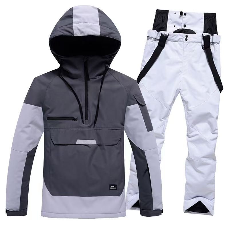Two-story, wind-proof, water-proof, outdoors, and thick ski pants for women and men