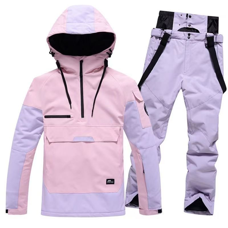 Two-story, wind-proof, water-proof, outdoors, and thick ski pants for women and men