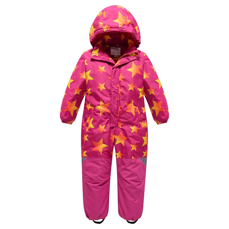 2022 New Ski suit for children, double-shelf boys and girls, wind and waterproof, warmer and cotton outdoors