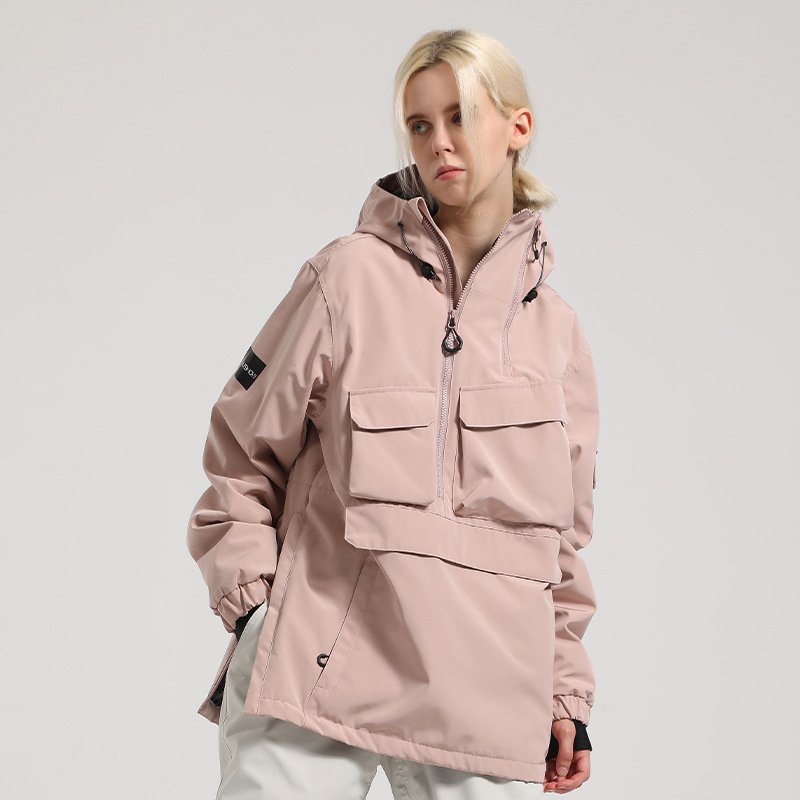 A new ski suit for a girl with a double-board, waterproof, United States-based snowsuit