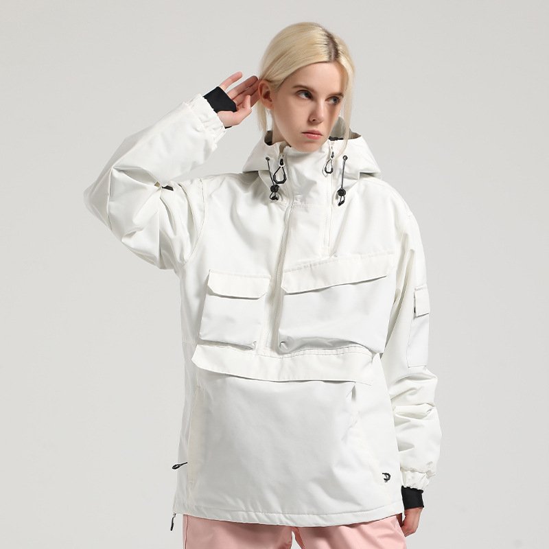 A new ski suit for a girl with a double-board, waterproof, United States-based snowsuit