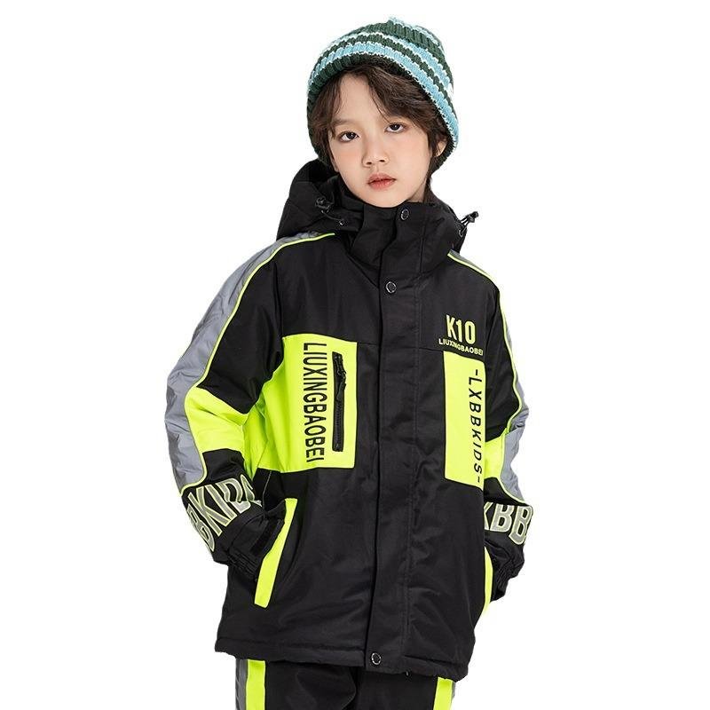 Children's skiing suit for boys and girls in winter weather and water-proofing and water-heat-heat-heat-heat-heat-heat-heat-heat-skinners