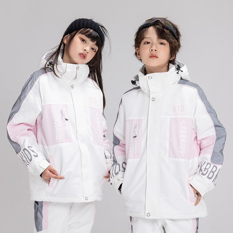 Children's skiing suit for boys and girls in winter weather and water-proofing and water-heat-heat-heat-heat-heat-heat-heat-heat-skinners