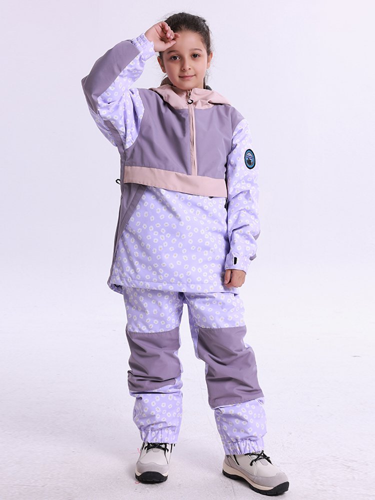GSOUSNOW SKI SUIT FOR BOYS AND GIRLS WITH WATER-RESISTANT AND WARM OUTDOOR SINGLE-BOARD SKI PANTS
