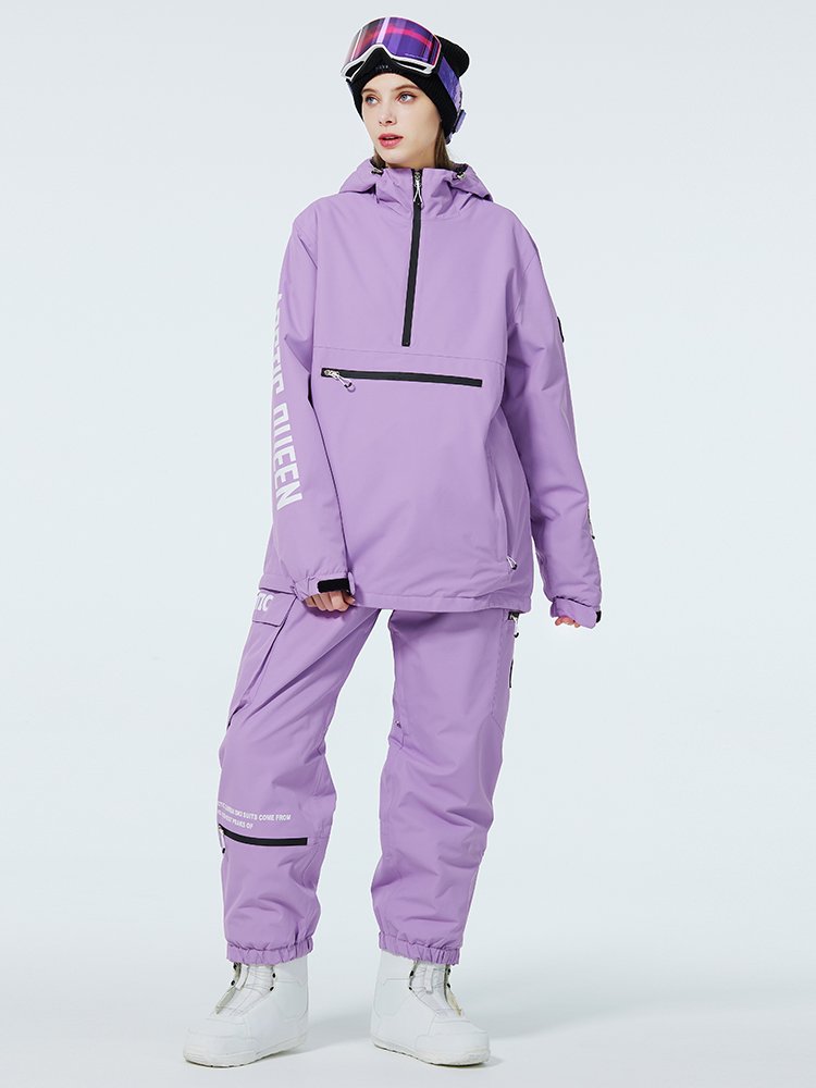 Skisuits for men and women with a winter outdoor wind-proof and water-heating stand-off double-board ski suit suit