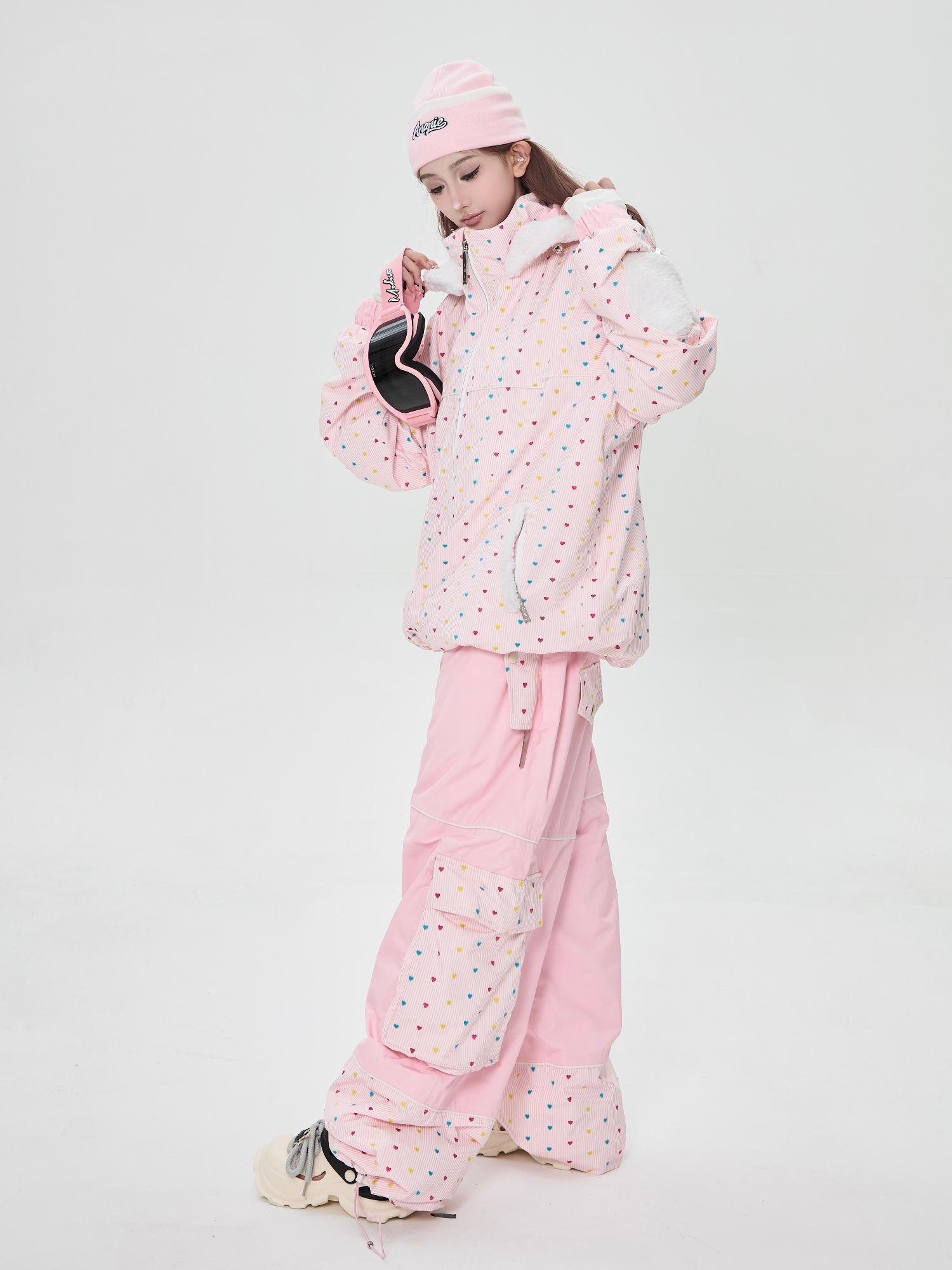 ANANIE'S ORIGINAL SKATING SUIT, SINGLE-CLOTHED PANTS EMBROIDERED, WATERPROOF AND HEATED, BUT SMALL