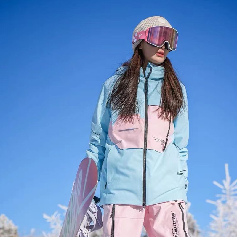 LONG WHITE HILL SKI SUIT LEASE, HIGH SKI SUIT, WINDPROOF AND WATERPROOF BC37