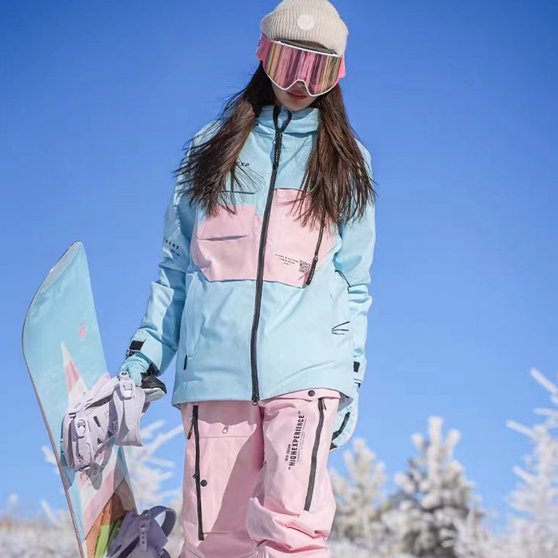 LONG WHITE HILL SKI SUIT LEASE, HIGH SKI SUIT, WINDPROOF AND WATERPROOF BC37