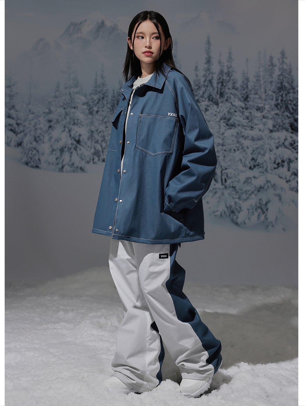 YXSS WATERPROOF COWBOY SKI JACKETS, SMALL, COOL, ONE-BOARD DOUBLE