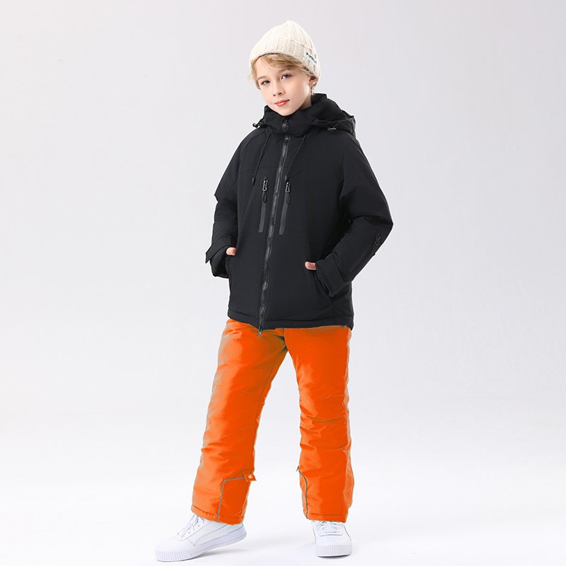 New ski suit for children, boys and girls, and heavy outdoor snowfields for water and heating