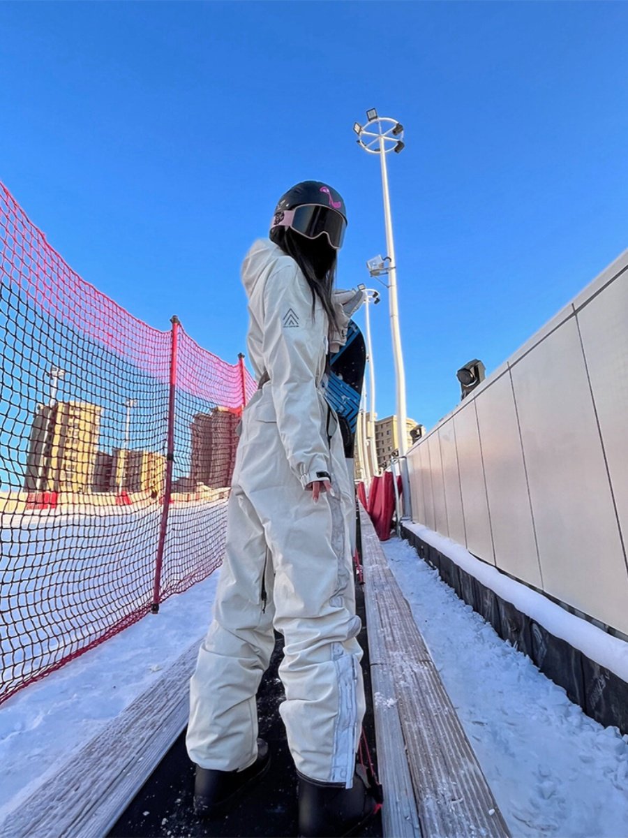 FYUT OUTDOOR SKIING SUIT, WINTER WATER-RESISTANT AND WATER-RESISTANT, DOUBLE-SKINNED SKIING SUIT, DRY-CUT SKIING SUIT FOR MEN AND WOMEN
