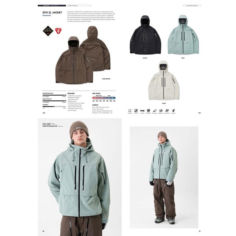 DIMITO 2425 NEW GTX VTX 2L 3L KOREA SINGLE-SKI SUIT WINDPROOF AND SKI PANTS
