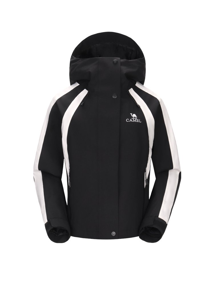 Camel's triple-coloured short jacket, 2024 new, little windproof, waterproof mountain suit