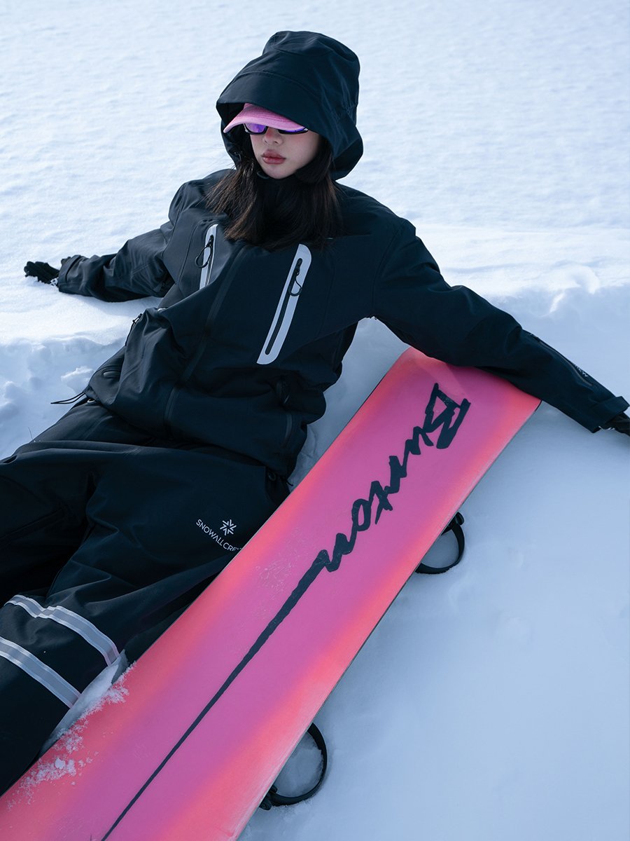 NEW THONGS WITH THICK WIND-PROOF AND WATERPROOF COATS WITH A PHOTOCOPY OF THE FBI'S SINGLE-BOARD WARM SKI SUIT