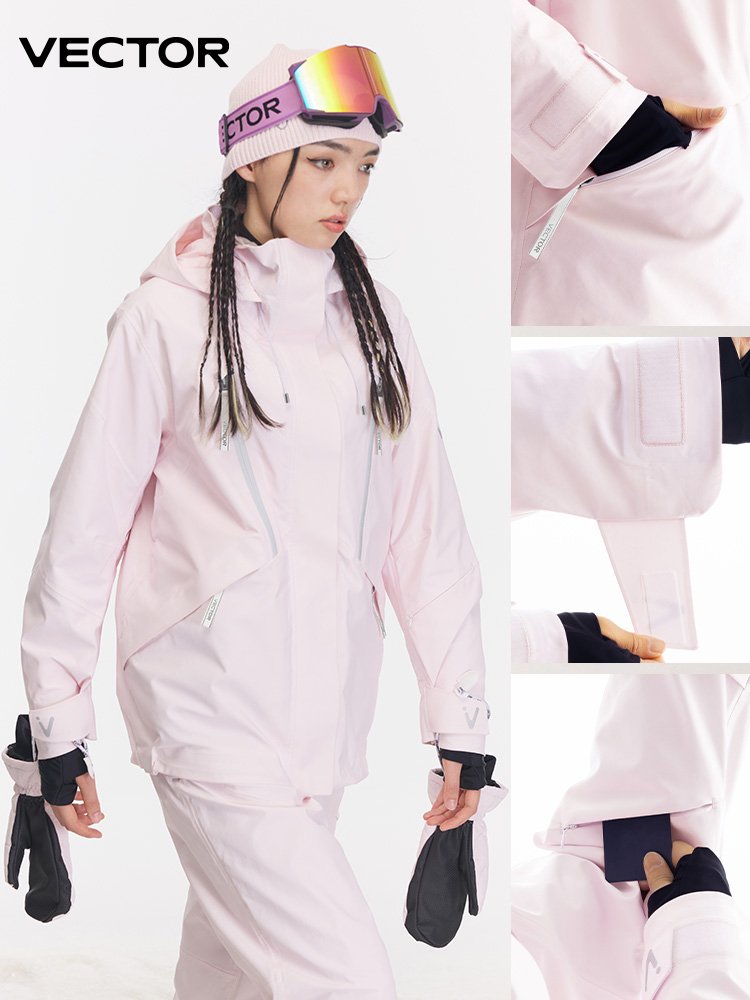VECTOR SINGLE-BOARD SKI SUIT, WATERPROOF AND WINTER-PROOF, AMERICAN-STYLE WARMER-AND-SWEETER COAT MAN