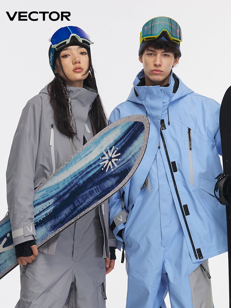 VECTOR SINGLE-BOARD SKI SUIT, WATERPROOF AND WINTER-PROOF, AMERICAN-STYLE WARMER-AND-SWEETER COAT MAN