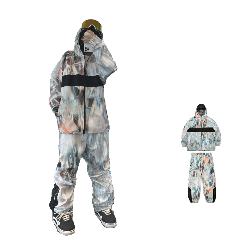 KOREA'S BSRABBIT GRADUAL DIZZINESS 3L WATER-RESISTANT SKISUITS, AIR-RESORTED, HEATED, STRAIGHT-LINE SKI PANTS