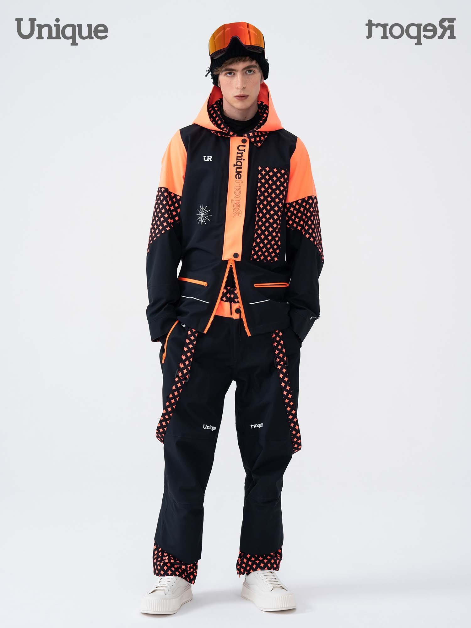 unique report special ski jackets with water-to-air and wind-to-heat doubles for men and women