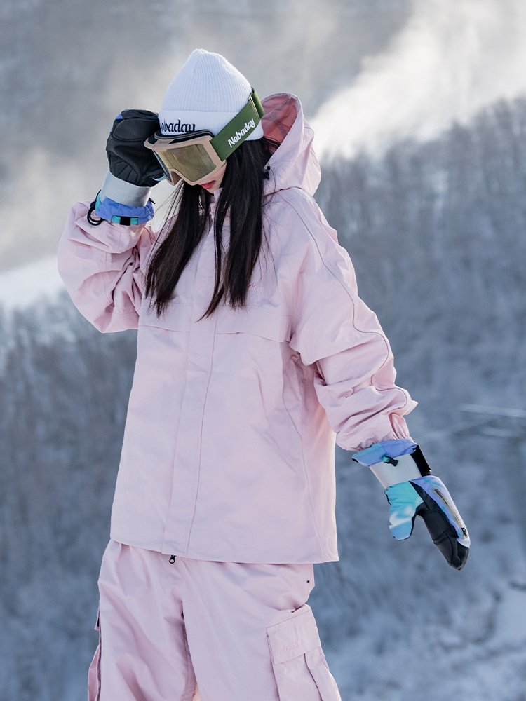 Nobaday ski suit for men and women with new winter double-board waterproofing and windproof exterior ski clothes