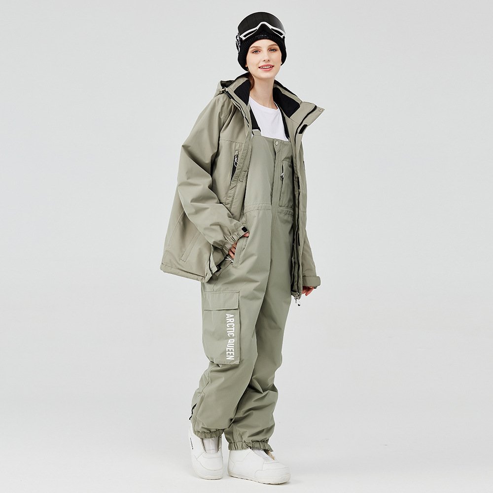 A new 2023 ski suit for both men and women, and a single-board double-ski-ski suit for the winter outdoor ski suit