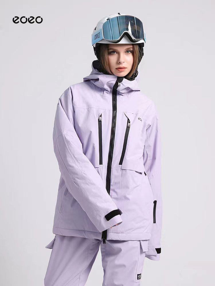 2022 new ski jacket jackets, waterproof jackets, one-on-one, double-skinned, cotton and thick ski shirts for men and women