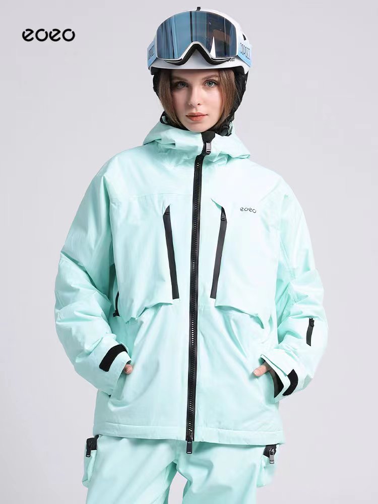 2022 new ski jacket jackets, waterproof jackets, one-on-one, double-skinned, cotton and thick ski shirts for men and women