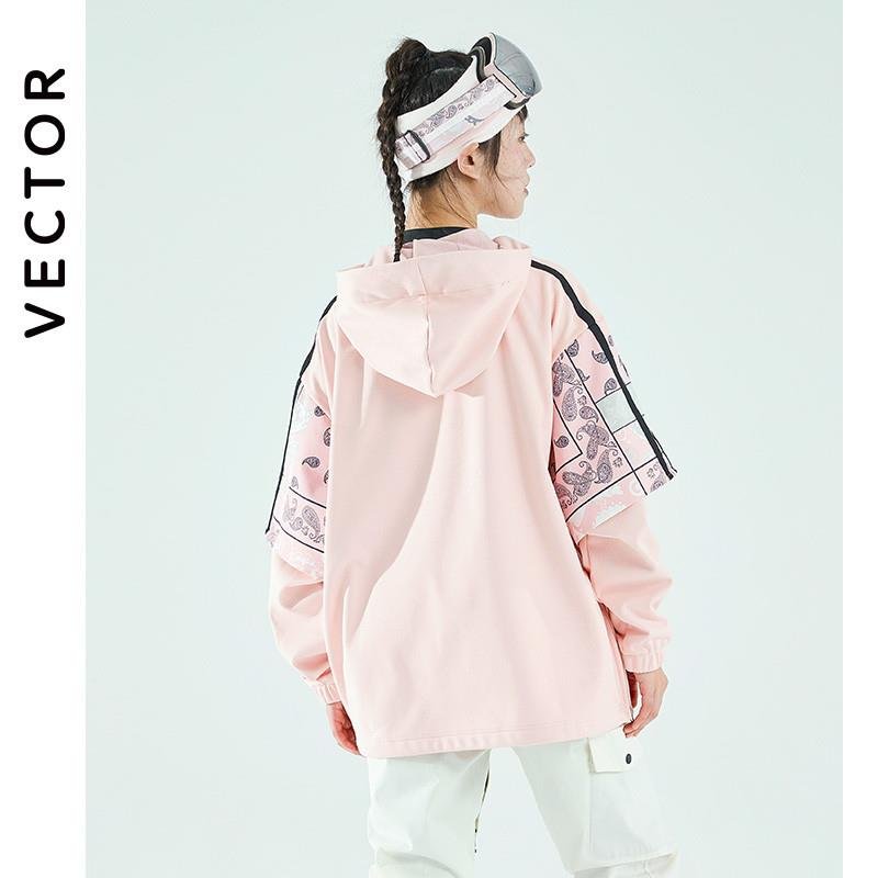 A new ski girl's skating suit, a waterproof one-board double-bedd hoodie
