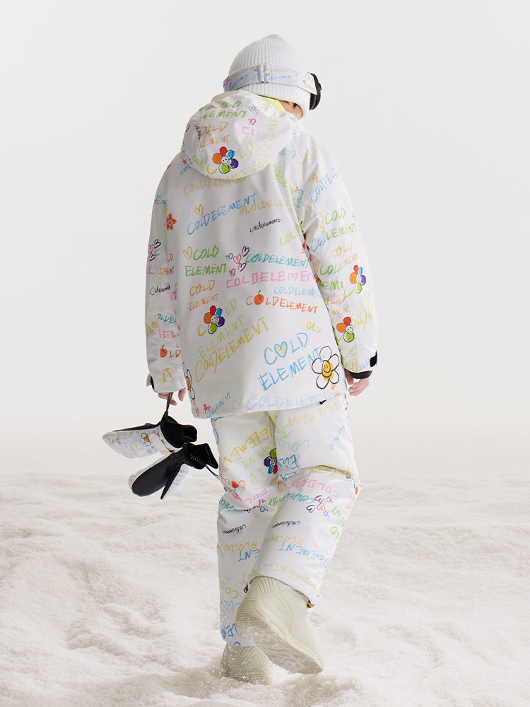 Children skiing suit men and women dressed in big-child babys and water-proofing snow-skinned pants