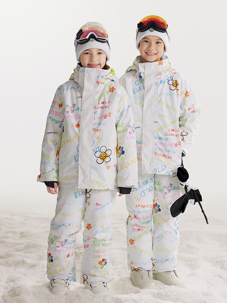 Children skiing suit men and women dressed in big-child babys and water-proofing snow-skinned pants