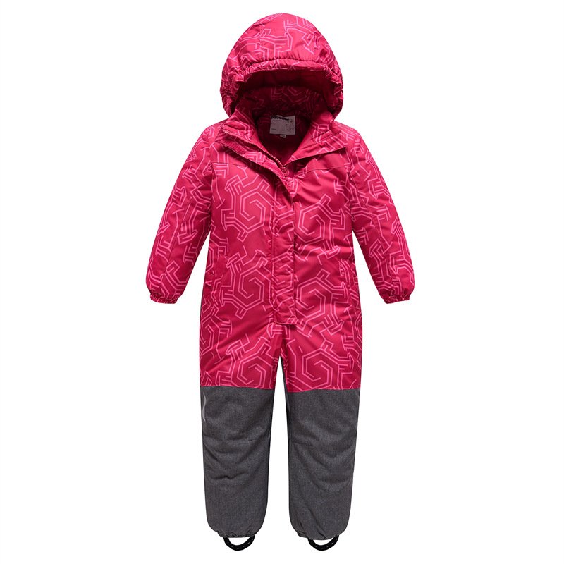 2022 Ski-suits for young children with wind-proof water and warm outdoors, one-sided, double-board skis