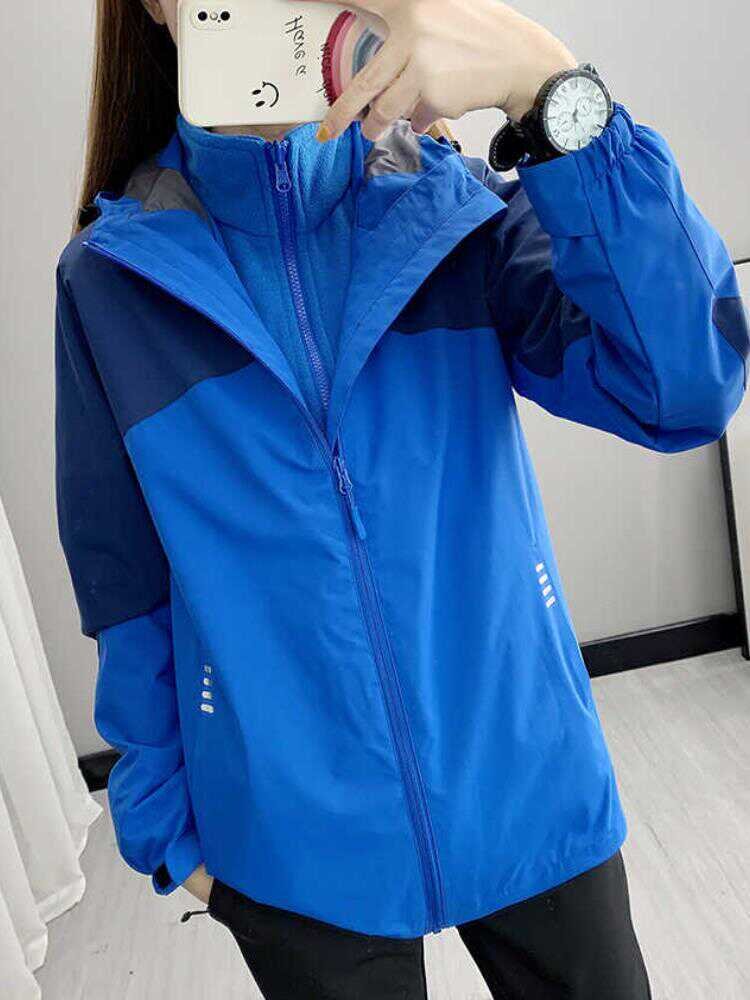 FILA/FELLOW OUTDOOR ASSAULT SUIT, MEN AND WOMEN, ONE IN THREE, CAN REMOVE TWO PAIRS OF THICK WIND AND WATER AND COLD