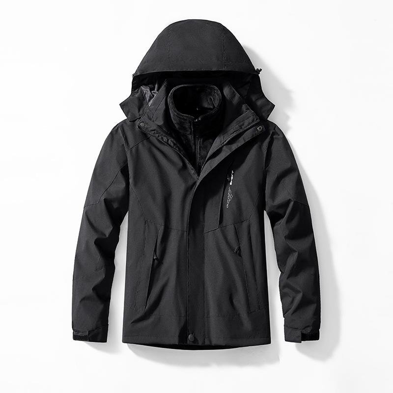 A three-in-a-one ferret velvet velvet couple can break down two velvet and thick windproof skiing suits