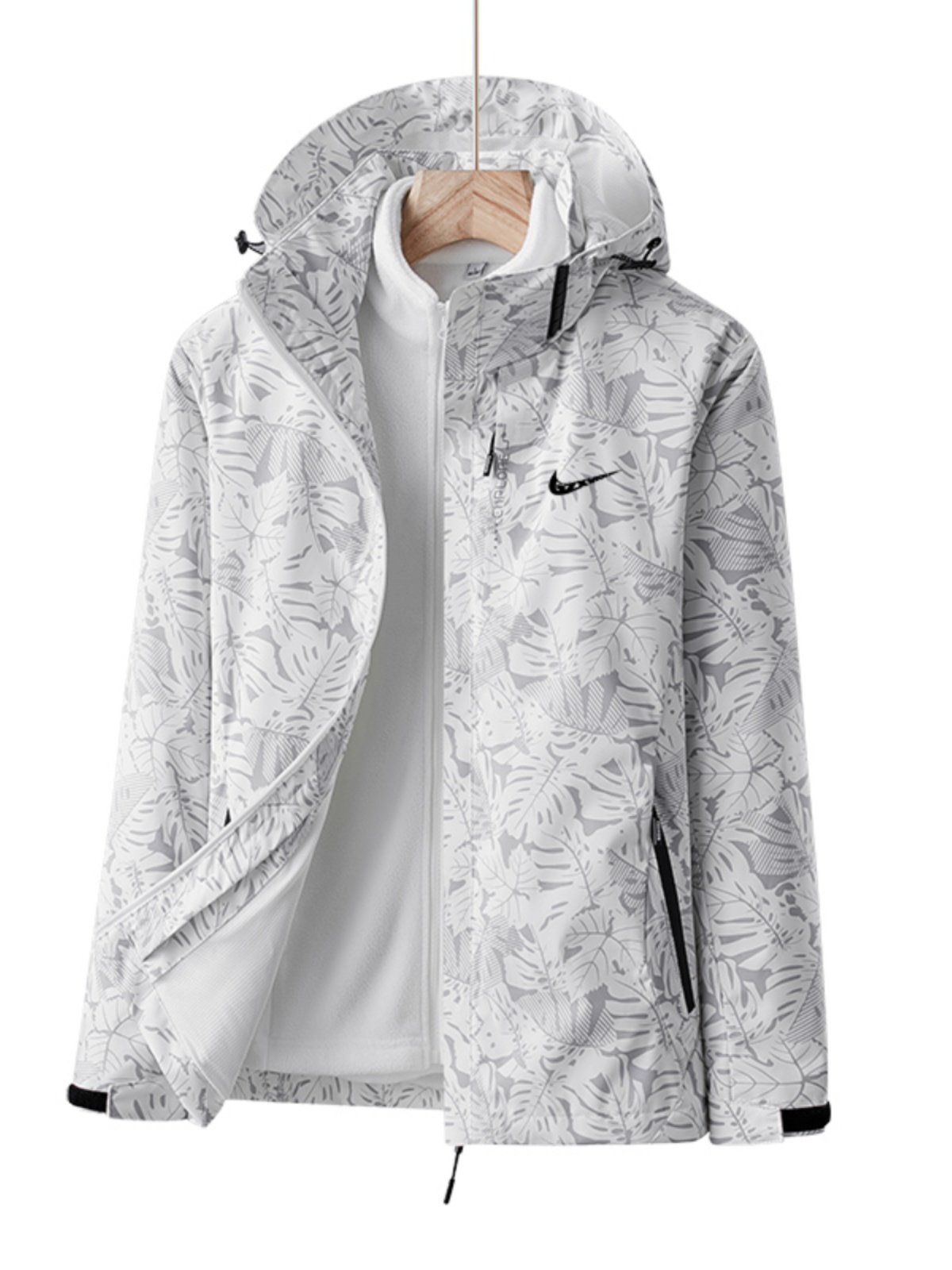 Three-in-one in a brand-made wind jacket for a woman to unload two sets of tweezers in the autumn and winter
