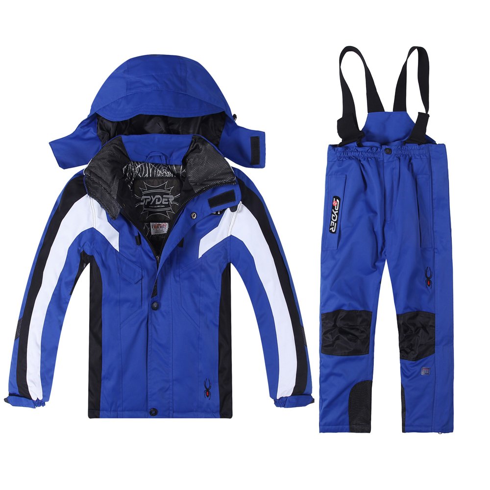 2023 New child ski suit, male and female, waterproof, super-heated cotton pants + blouse