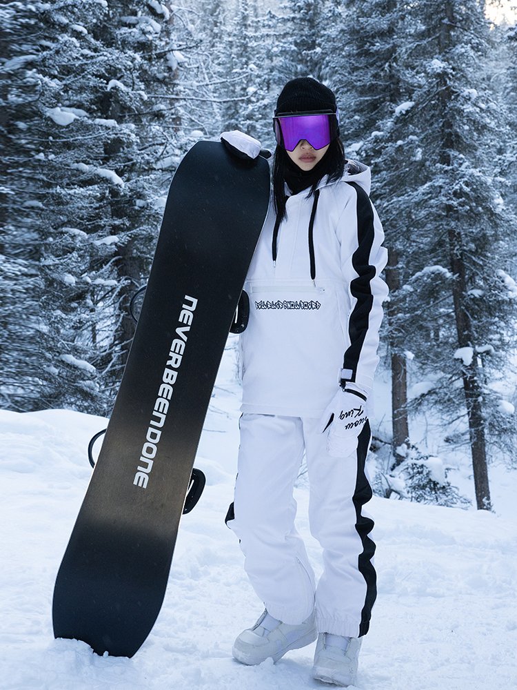 2024 Skigirls dressed in two-board Korean single-board waterproof and windproof to keep winter couple ski-pants wet