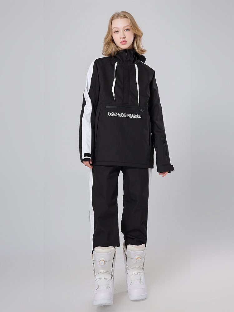 2024 Skigirls dressed in two-board Korean single-board waterproof and windproof to keep winter couple ski-pants wet