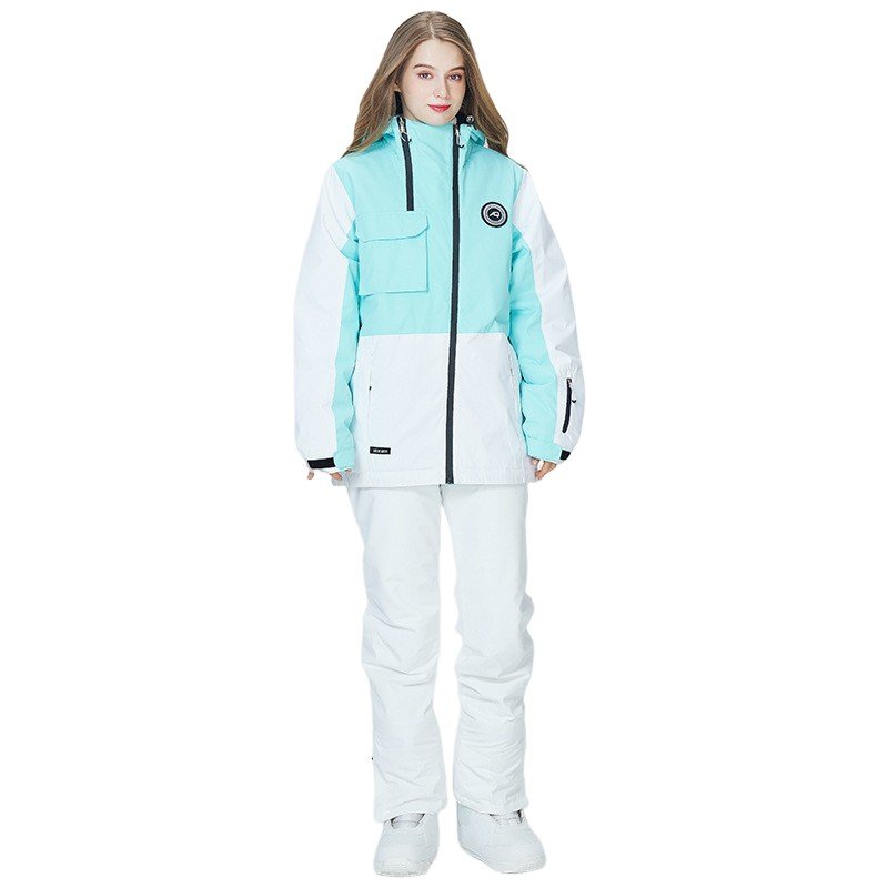 New ski suit double-boards for men and women with a warmer and thick ski suit for the winter