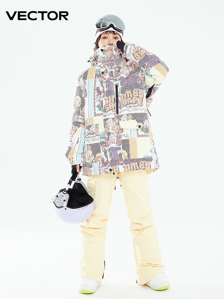 VECTOR PLAYS AN EXTERIOR SKIING KIT FOR SKATING WOMEN IN SKI CLOTHES